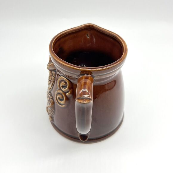 Vintage Japan Brown Drip Glaze Dragon Measuring 1 & 1/2 Cups w/Handle Set of 2 - Picture 7 of 12